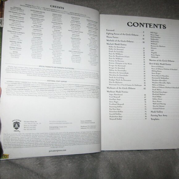 Warmachine RPG Hardcover Book Forces of Hordes: Circle of Orboros Command 2409A7 - Picture 5 of 8